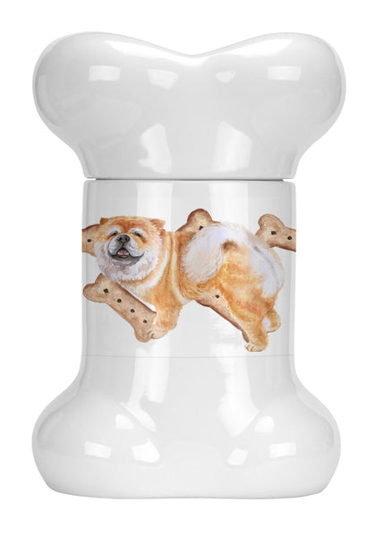 Chow Chow Bone Shaped Treat Jar CK2275BSTJ by Caroline's Treasures