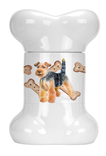 Welsh Terrier Bone Shaped Treat Jar CK2280BSTJ by Caroline's Treasures