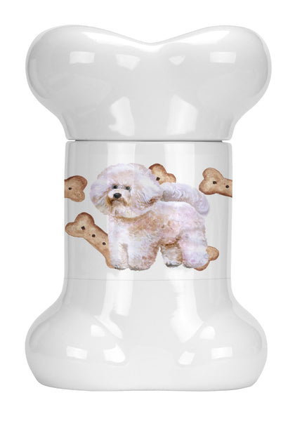 Bichon Frise #2 Bone Shaped Treat Jar CK2285BSTJ by Caroline's Treasures