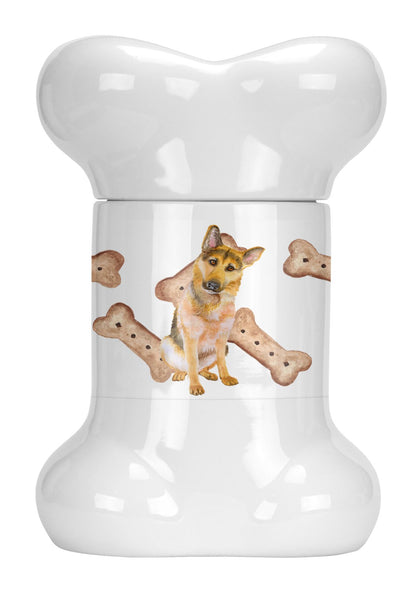 German Shepherd #2 Bone Shaped Treat Jar CK2291BSTJ by Caroline's Treasures