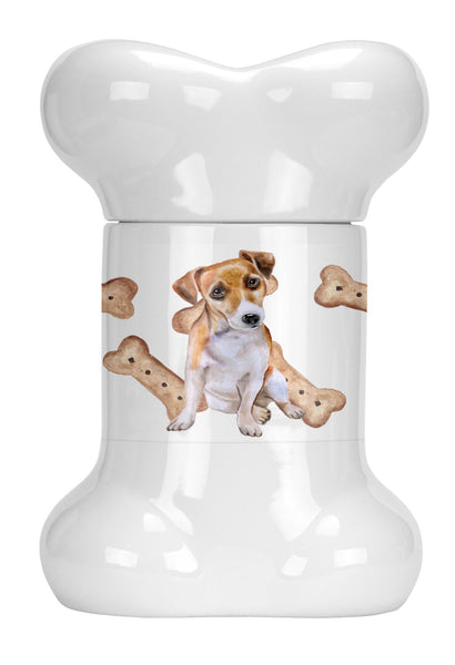 Jack Russell Terrier #2 Bone Shaped Treat Jar CK2293BSTJ by Caroline's Treasures