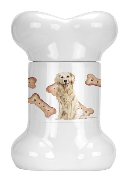 Golden Retriever Bone Shaped Treat Jar CK2316BSTJ by Caroline's Treasures