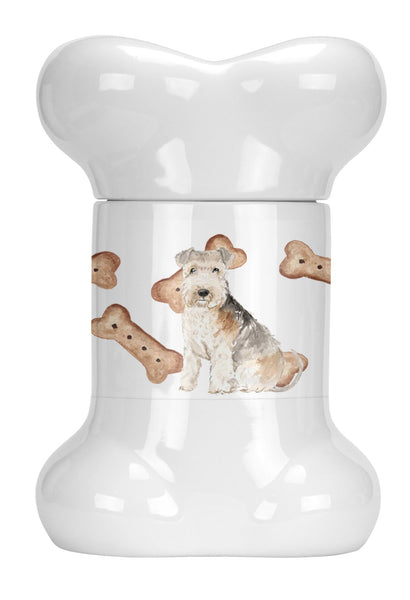 Lakeland Terrier Bone Shaped Treat Jar CK2321BSTJ by Caroline's Treasures