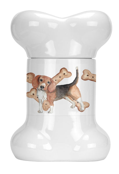 Beagle Puppy Bone Shaped Treat Jar CK2367BSTJ by Caroline's Treasures