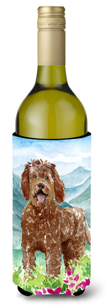 Mountain Flowers Labradoodle Wine Bottle Beverage Insulator Hugger CK2532LITERK by Caroline's Treasures