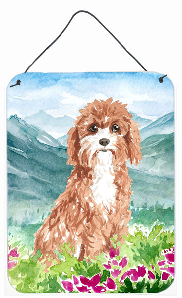 Mountain Flowers Cavapoo Wall or Door Hanging Prints CK2539DS1216 by Caroline's Treasures