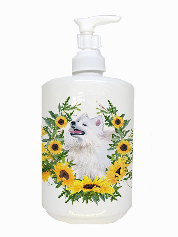 Samoyed+Ceramic+Soap+Dispenser+CK2883SOAP+by+Caroline's+Treasures