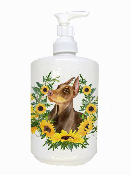 Doberman Pinscher Ceramic Soap Dispenser CK2901SOAP by Caroline's Treasures