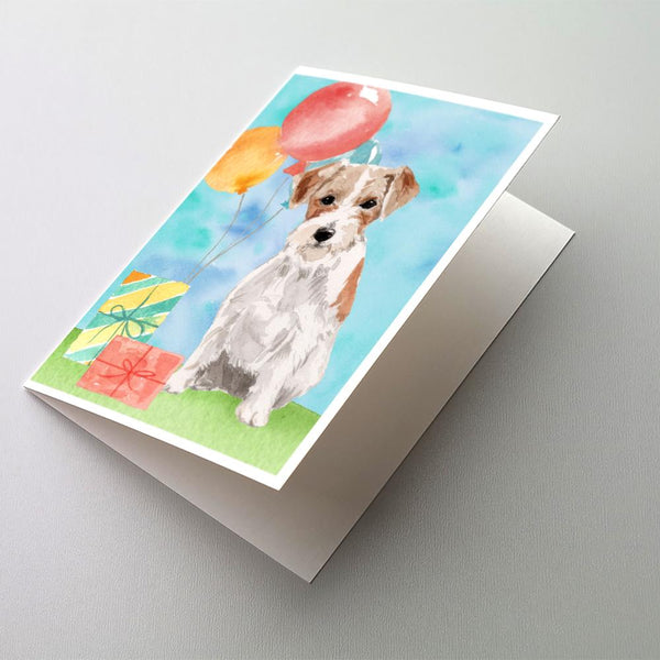 Buy this Happy Birthday Jack Russell Terrier Greeting Cards and Envelopes Pack of 8