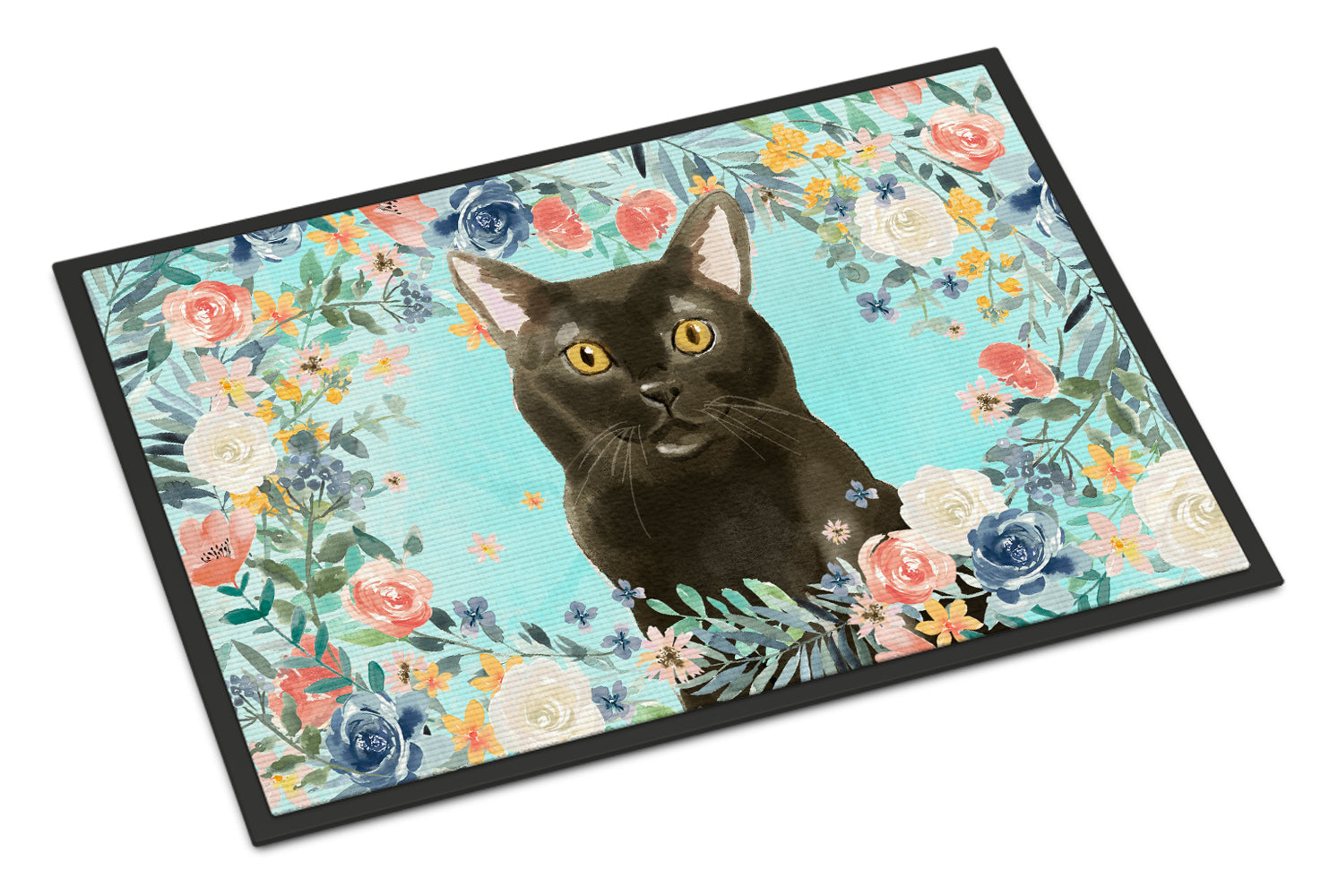 Bombay Spring Flowers Indoor or Outdoor Mat 18x27 CK3391MAT