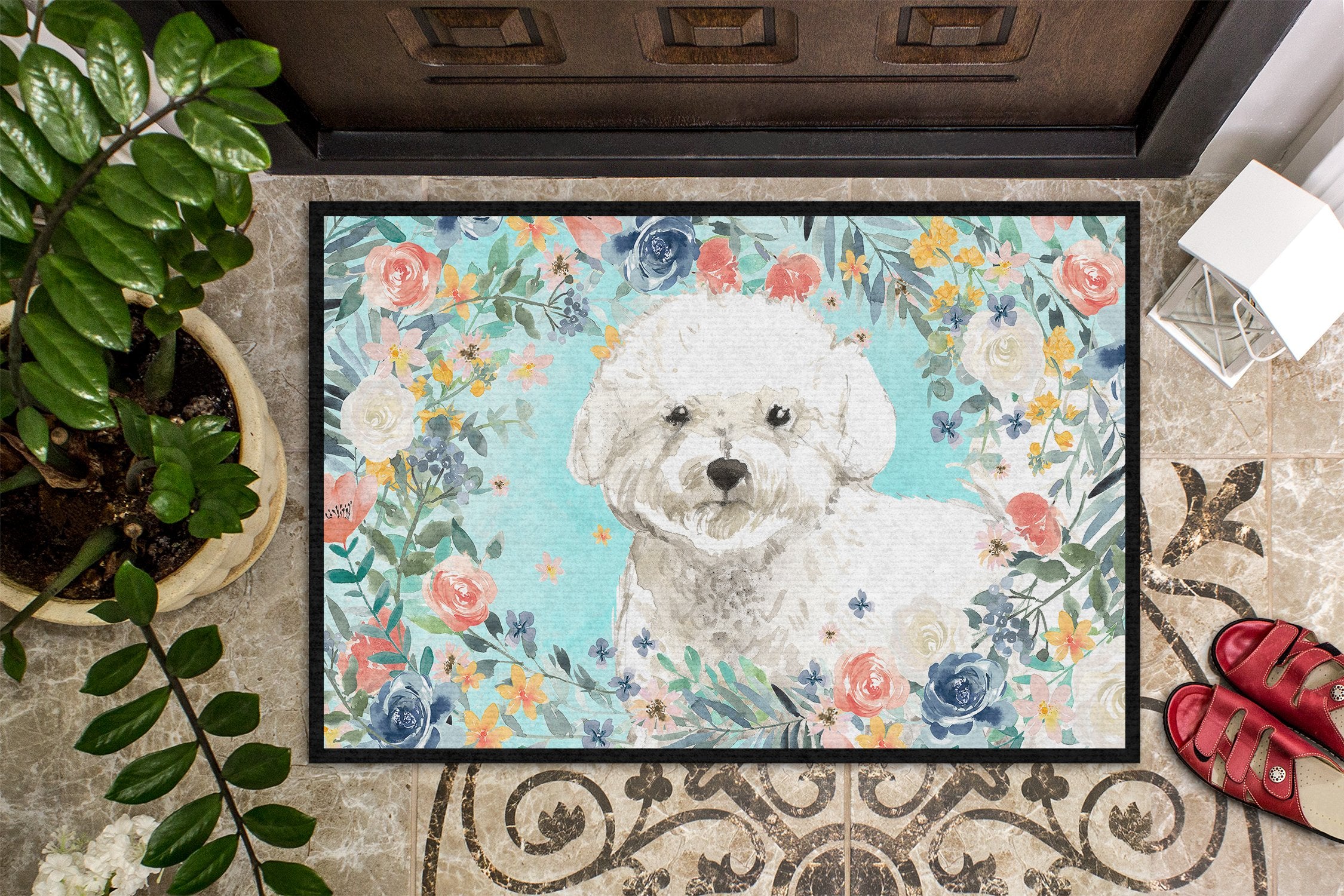 Bichon Frise Indoor or Outdoor Mat 24x36 CK3435JMAT