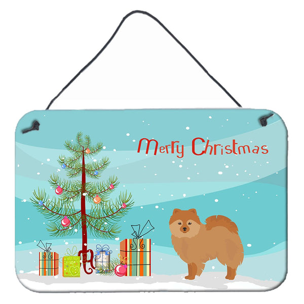 German Spitz Christmas Tree Wall or Door Hanging Prints CK3456DS812 by Caroline's Treasures