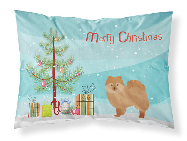 German Spitz Christmas Tree Fabric Standard Pillowcase CK3456PILLOWCASE by Caroline's Treasures