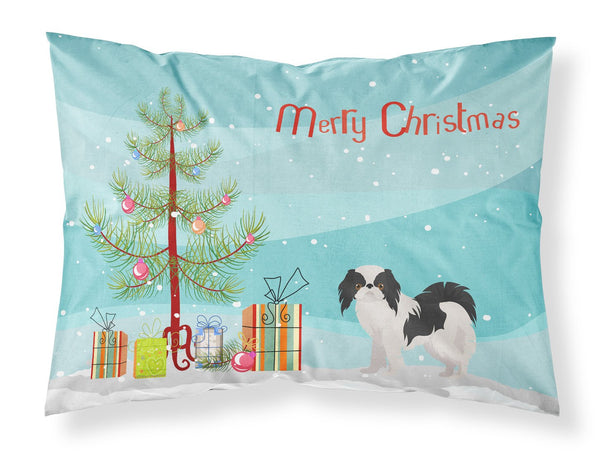 Japanese Chin Christmas Tree Fabric Standard Pillowcase CK3462PILLOWCASE by Caroline's Treasures