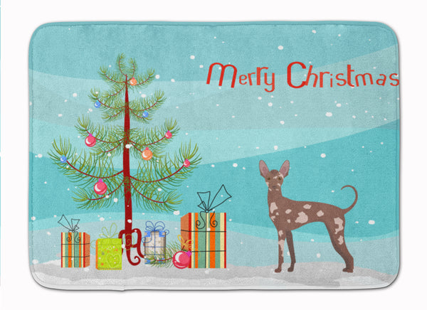 Mexican Hairless Dog Christmas Tree Machine Washable Memory Foam Mat CK3473RUG - the-store.com