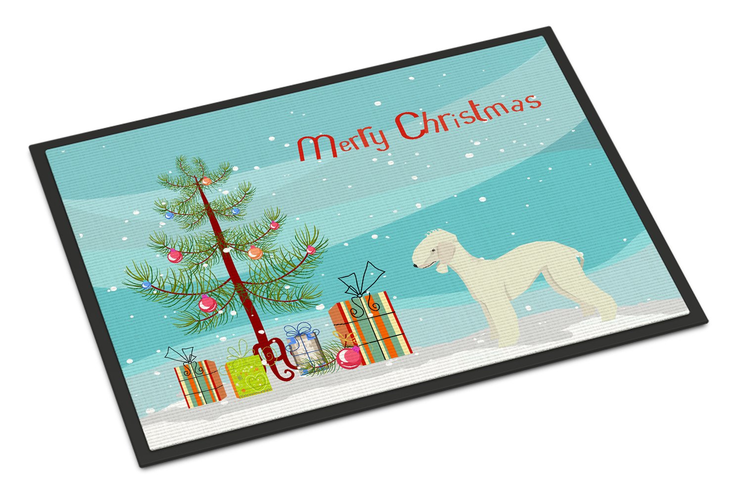 Bedlington Terrier Christmas Tree Indoor or Outdoor Mat 24x36 CK3520JMAT