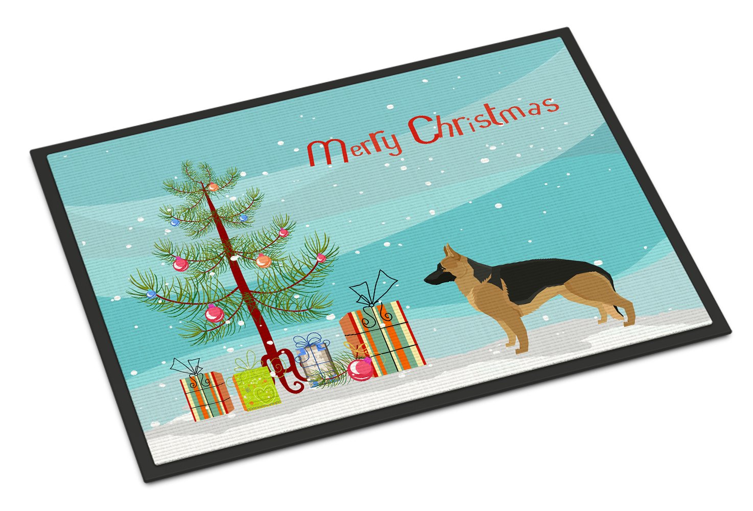 German Shepherd Christmas Tree Indoor or Outdoor Mat 24x36 CK3540JMAT