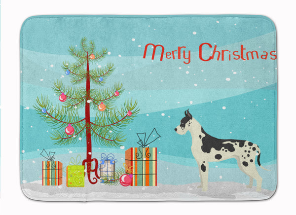 Great Dane Christmas Tree Machine Washable Memory Foam Mat CK3542RUG - the-store.com