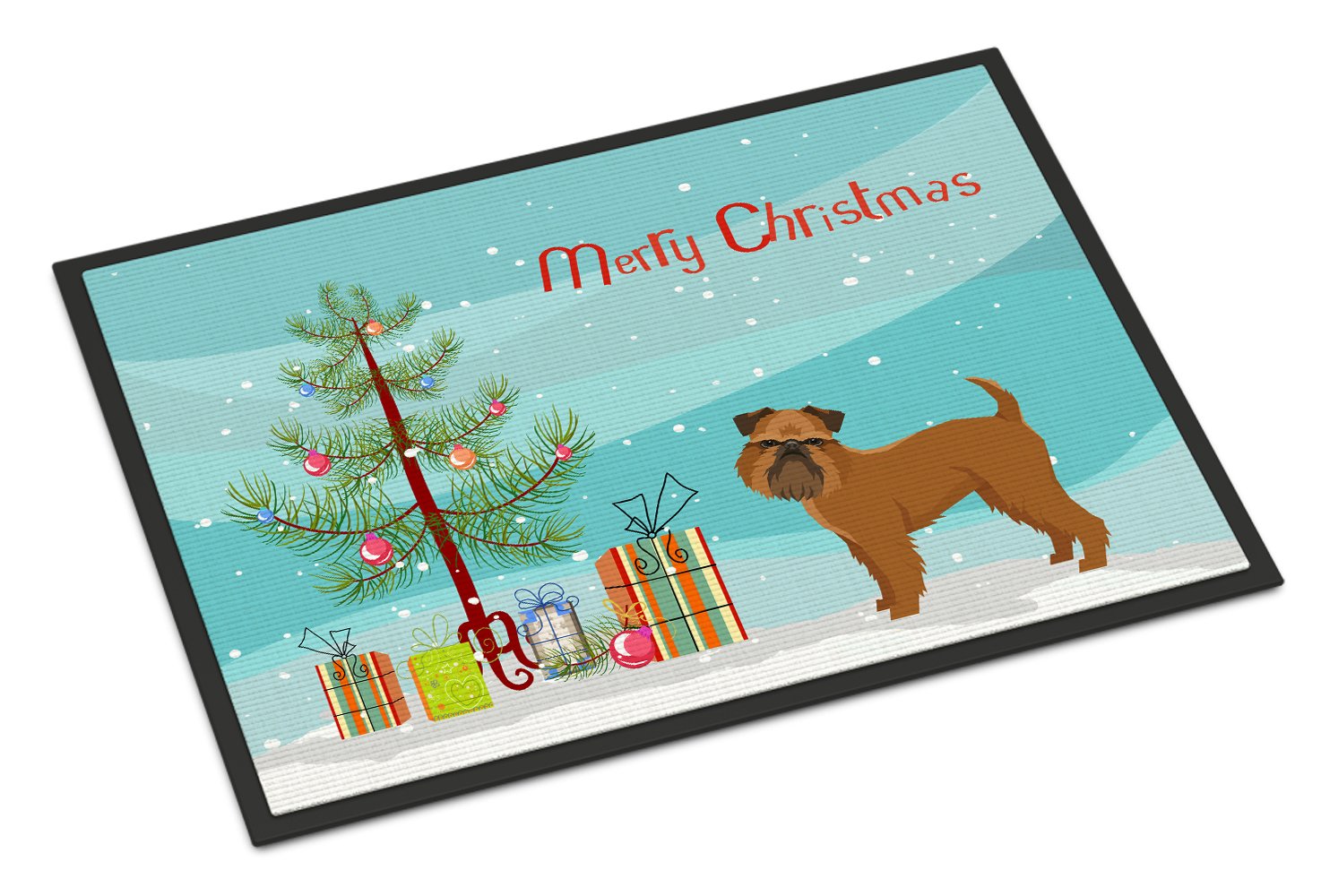 Brussels Griffon Christmas Tree Indoor or Outdoor Mat 24x36 CK3544JMAT