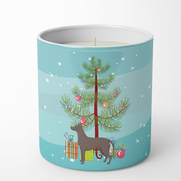 Buy this Mexican Hairless Dog Xolo Christmas Tree 10 oz Decorative Soy Candle