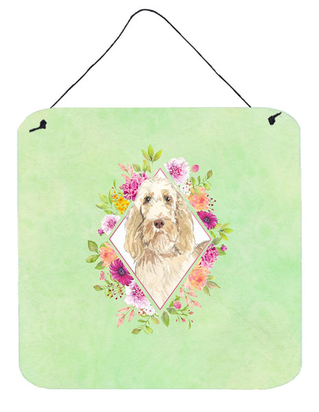 Spinone Italiano Green Flowers Wall or Door Hanging Prints CK4369DS66 by Caroline's Treasures