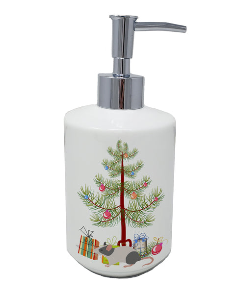 Buy this Japanese Mouse Merry Christmas Ceramic Soap Dispenser