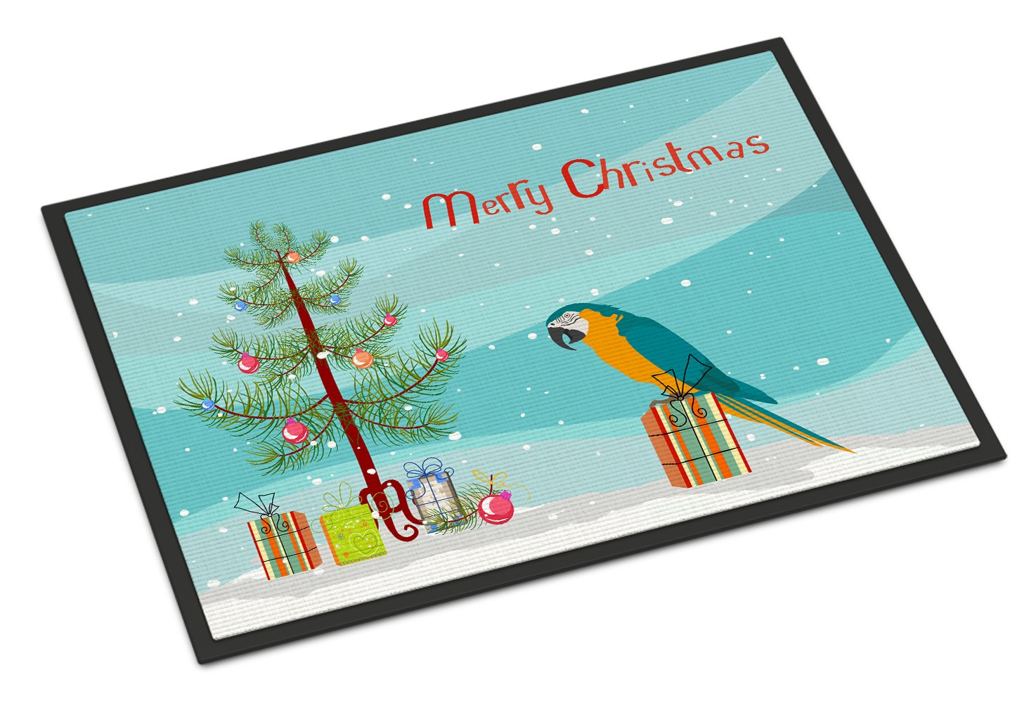 Macaw Merry Christmas Indoor or Outdoor Mat 24x36 CK4500JMAT