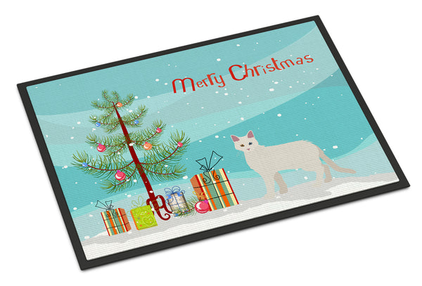 Aphrodite Giant #1 Cat Merry Christmas Indoor or Outdoor Mat 18x27 CK4558MAT - the-store.com