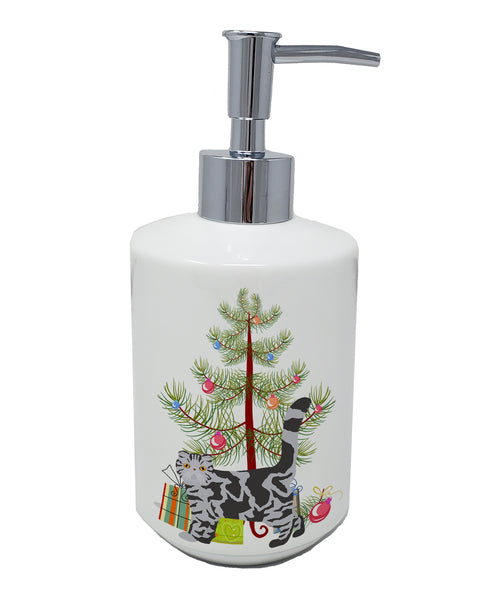 Buy this Foldex Exotic Fold #1 Cat Merry Christmas Ceramic Soap Dispenser