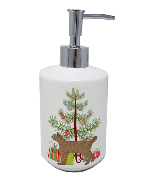 Buy this Highlander Lynx #1 Cat Merry Christmas Ceramic Soap Dispenser