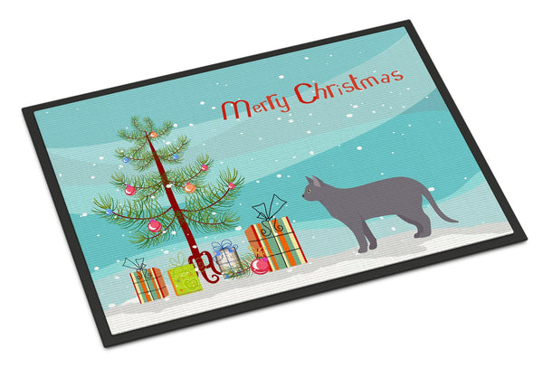 Korat #2 Cat Merry Christmas Indoor or Outdoor Mat 24x36 CK4637JMAT by Caroline's Treasures