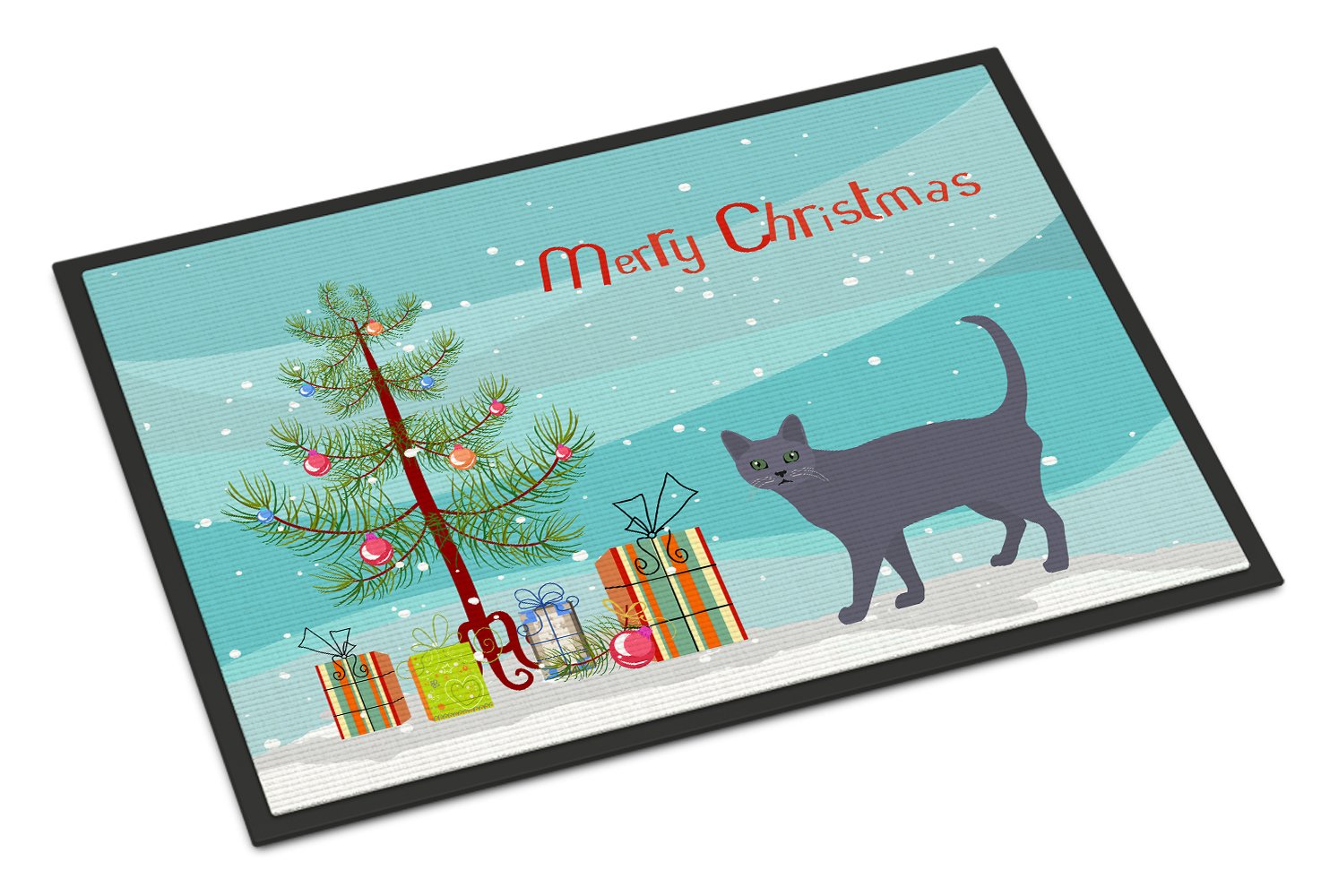 Korat #3 Cat Merry Christmas Indoor or Outdoor Mat 24x36 CK4638JMAT