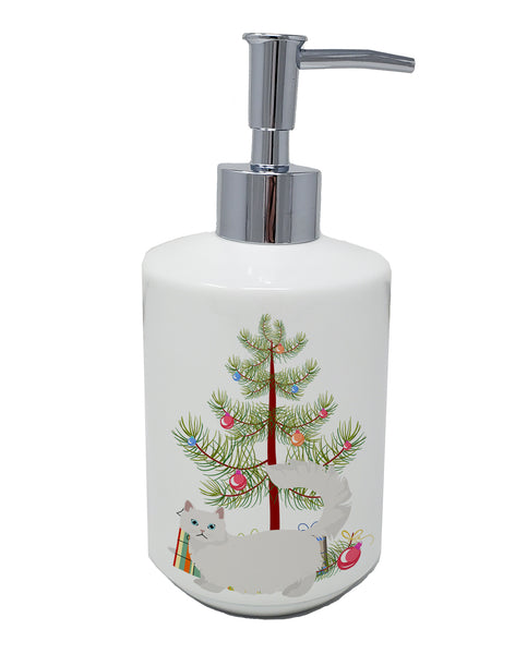 Buy this Napoleon #1 Cat Merry Christmas Ceramic Soap Dispenser