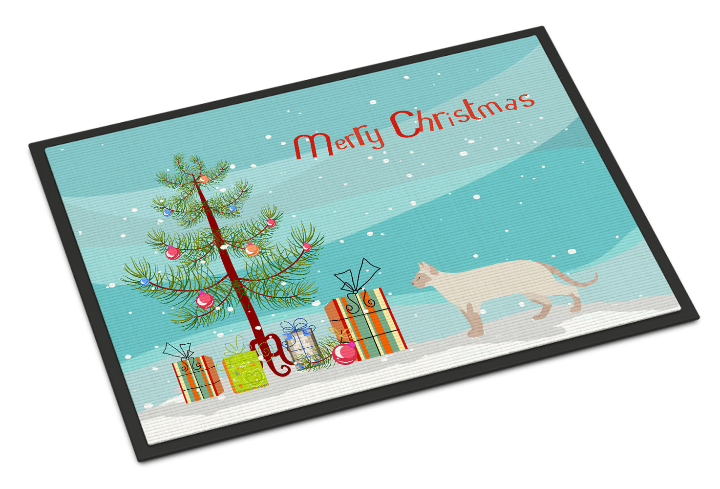 Tonkinese #2 Cat Merry Christmas Indoor or Outdoor Mat 18x27 CK4730MAT