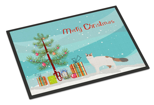 Turkish Van #2 Cat Merry Christmas Indoor or Outdoor Mat 24x36 CK4734JMAT by Caroline's Treasures