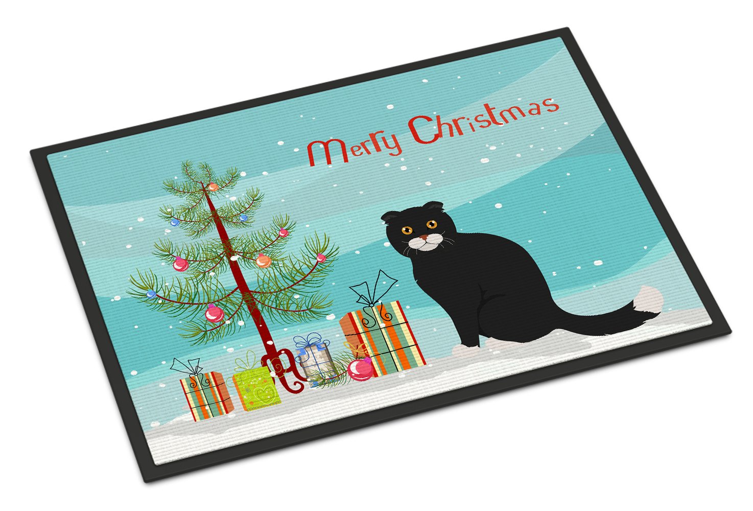 Foldex Exotic Fold #2 Cat Merry Christmas Indoor or Outdoor Mat 24x36 CK4769JMAT