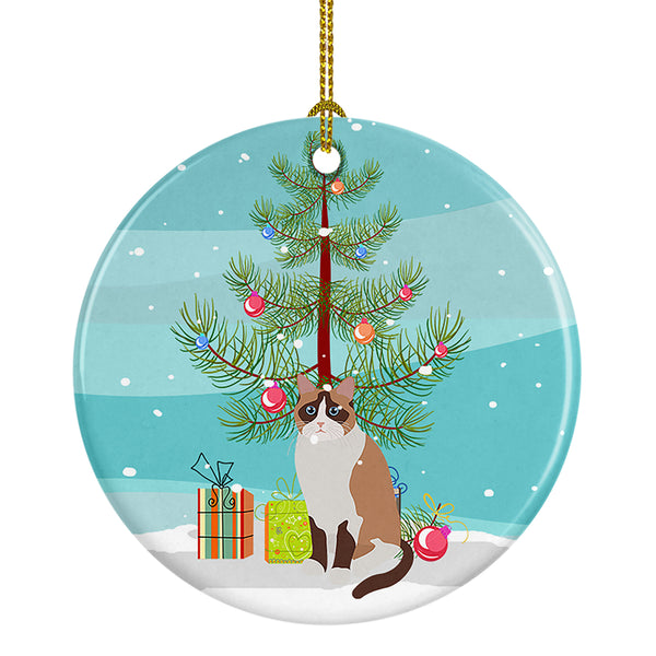Buy this Snowshoe #1 Cat Merry Christmas Ceramic Ornament