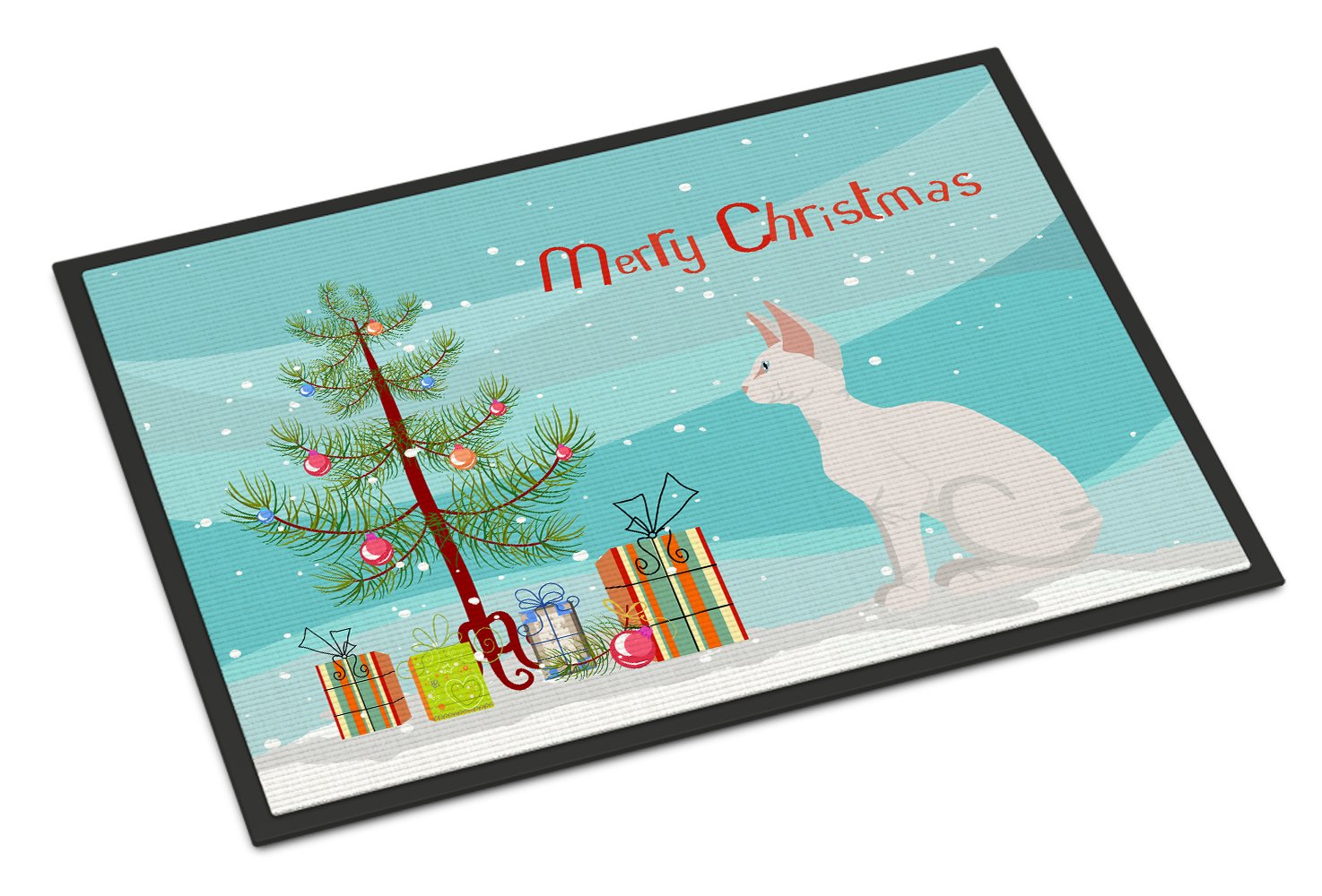 Sphynx #3 Cat Merry Christmas Indoor or Outdoor Mat 24x36 CK4802JMAT