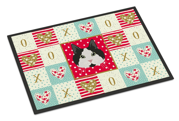 Cymric Cat Love Indoor or Outdoor Mat 24x36 CK5108JMAT by Caroline's Treasures