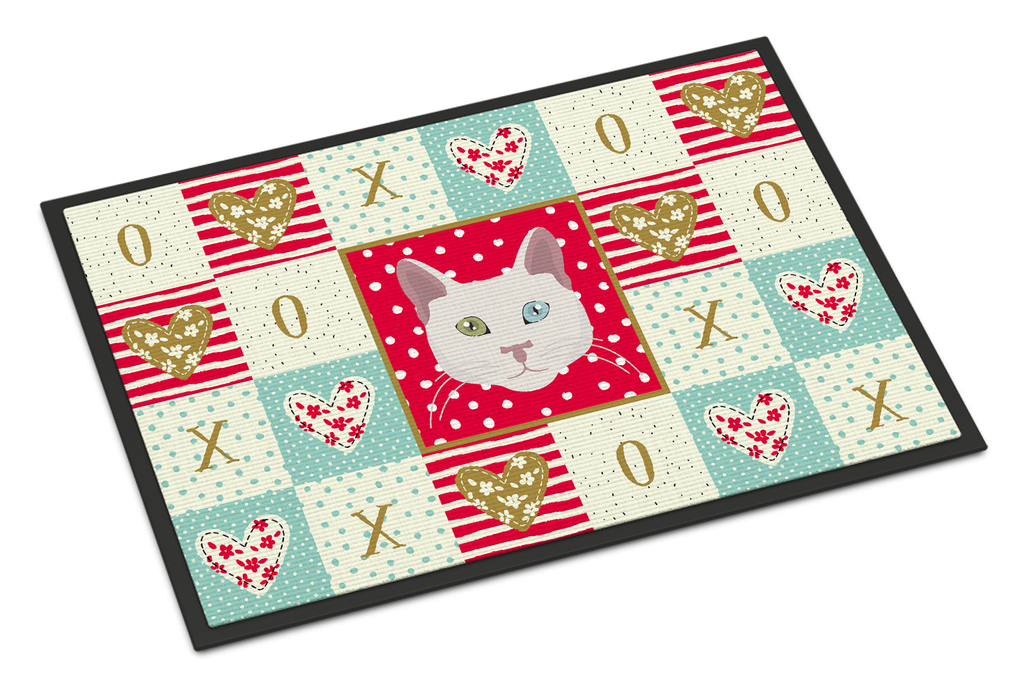 Khao Manee Cat Love Indoor or Outdoor Mat 18x27 CK5123MAT