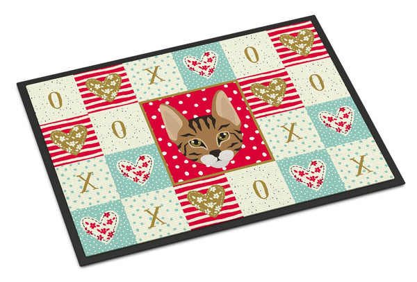 Savannah Cat Love Indoor or Outdoor Mat 24x36 CK5157JMAT by Caroline's Treasures