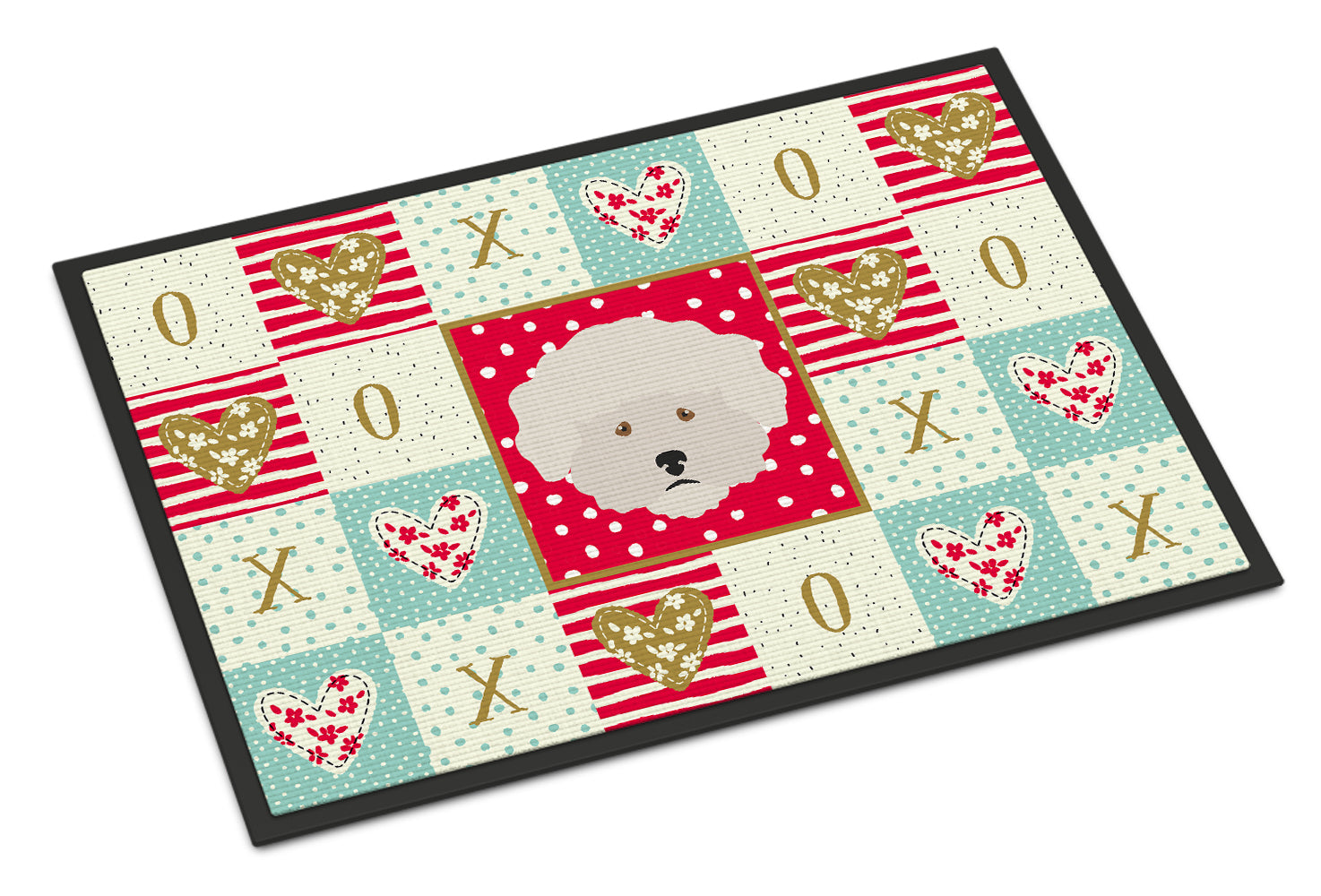 Bichon Fris锟 Love Indoor or Outdoor Mat 18x27 CK5185MAT