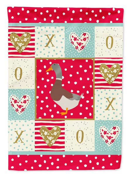 Saxony Sachsenente Duck Love Flag Garden Size CK5290GF  the-store.com.