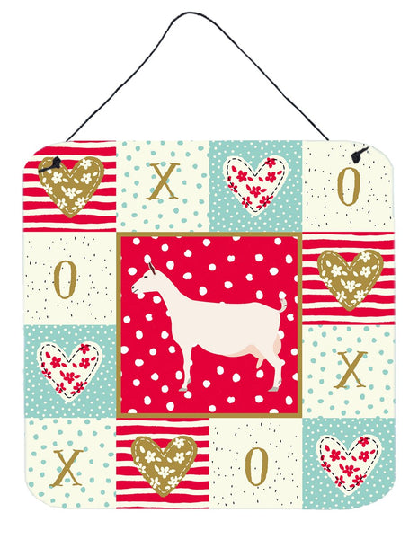 Saanen Goat Love Wall or Door Hanging Prints CK5316DS66 by Caroline's Treasures