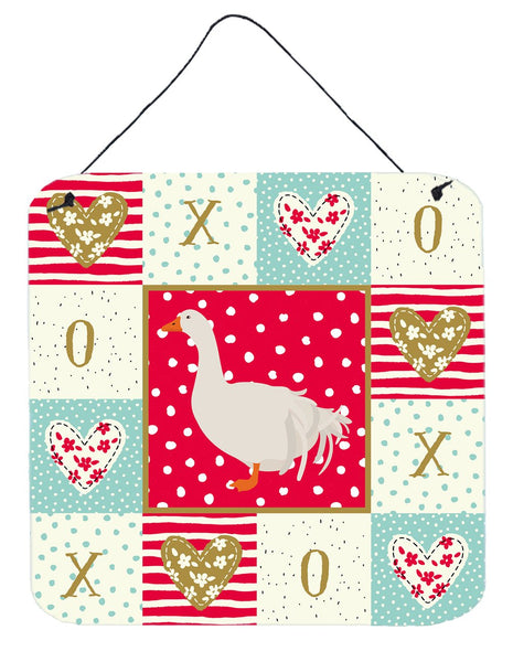 Sebastopol Goose Love Wall or Door Hanging Prints CK5329DS66 by Caroline's Treasures