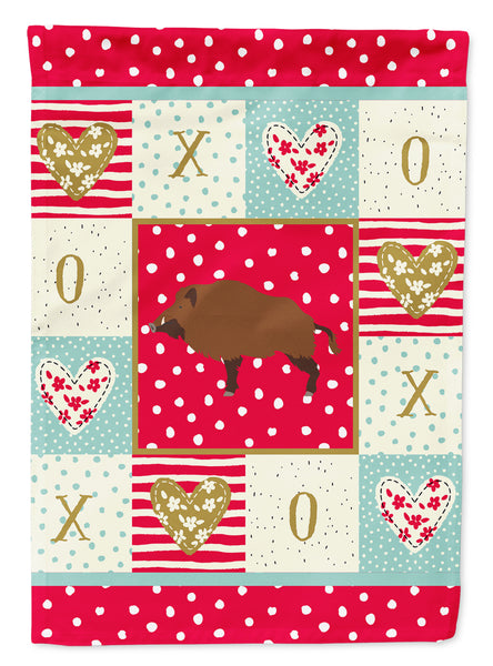 Wild Boar Pig Love Flag Garden Size CK5363GF  the-store.com.