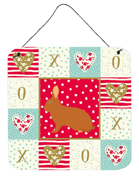 Rex Rabbit Love Wall or Door Hanging Prints CK5396DS66 by Caroline's Treasures