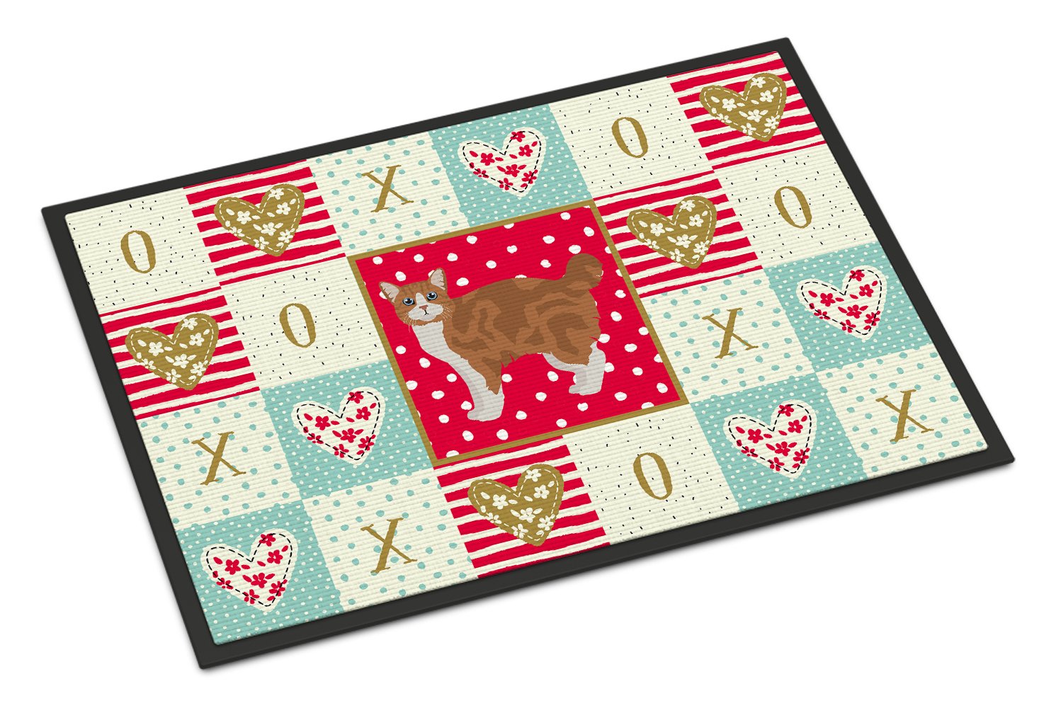 Manx #2 Cat Love Indoor or Outdoor Mat 24x36 CK5647JMAT