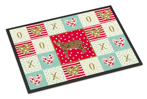 Savannah #1 Cat Love Indoor or Outdoor Mat 24x36 CK5695JMAT by Caroline's Treasures