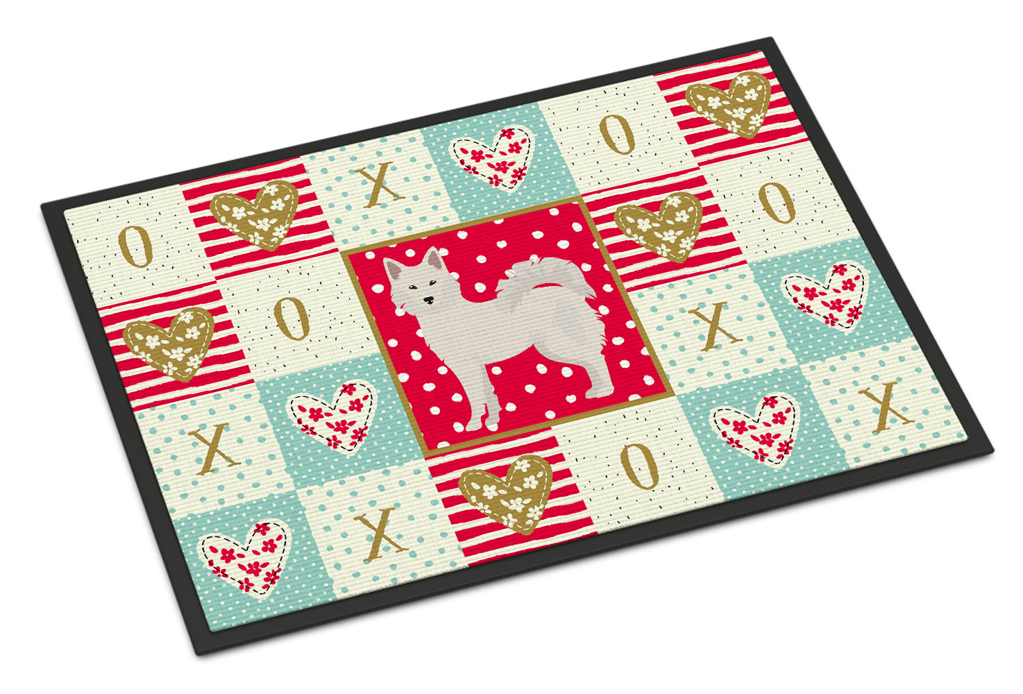 Danish Spitz Love Indoor or Outdoor Mat 18x27 CK5826MAT